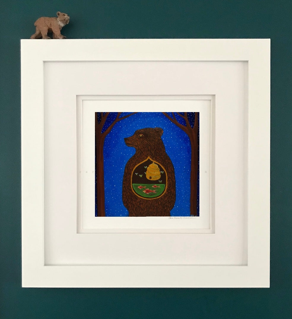 "Hibernation Dream" Giclee Fine Art Print ©Cara Finnerty Coleman