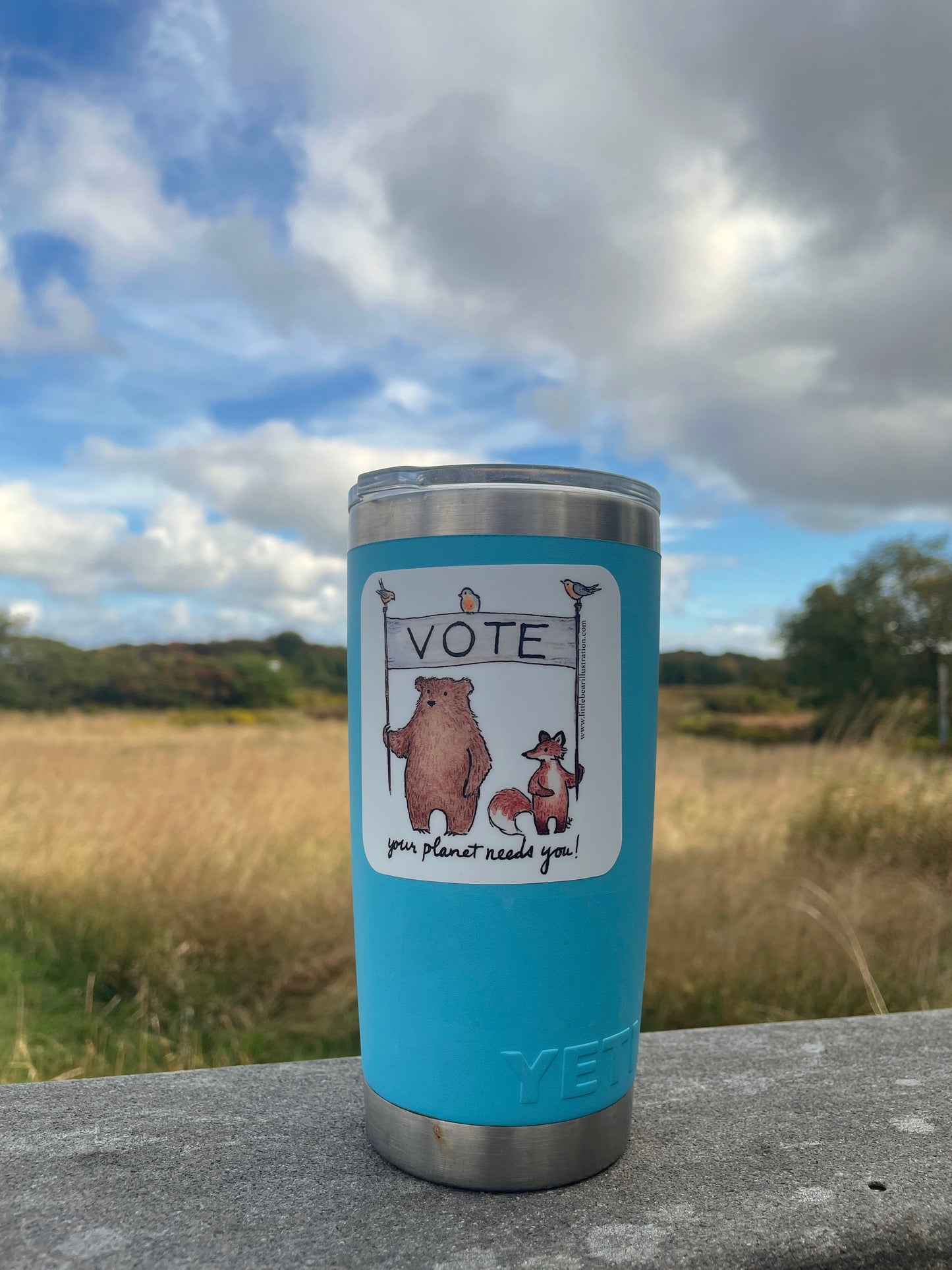 Vote Your Planet Vinyl Sticker ©Cara Finnerty Coleman