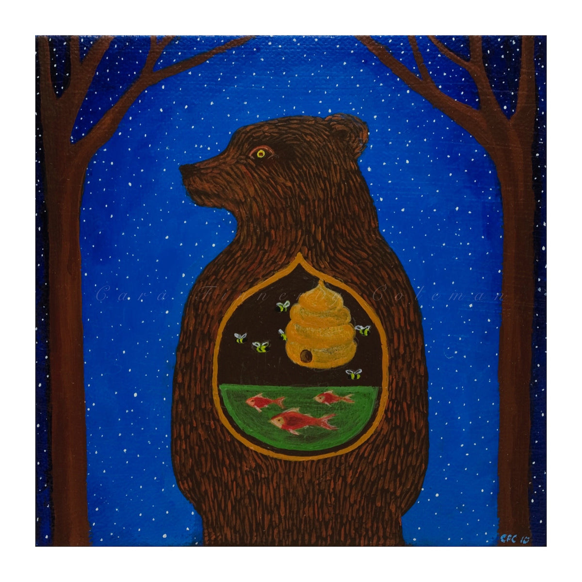 "Hibernation Dream" Giclee Fine Art Print ©Cara Finnerty Coleman