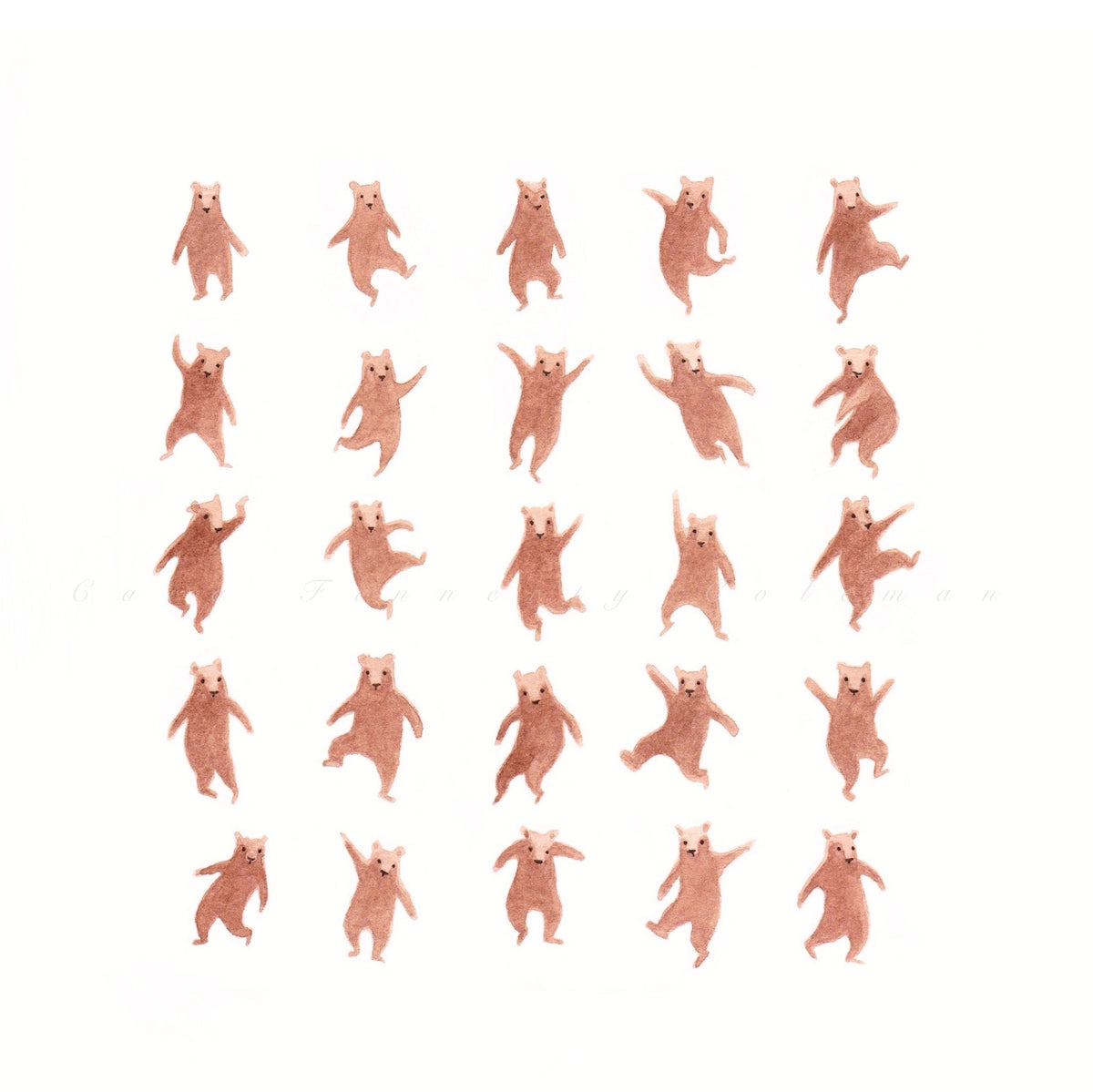 "Dancing Bears" Fine Art Print ©Cara Finnerty Coleman