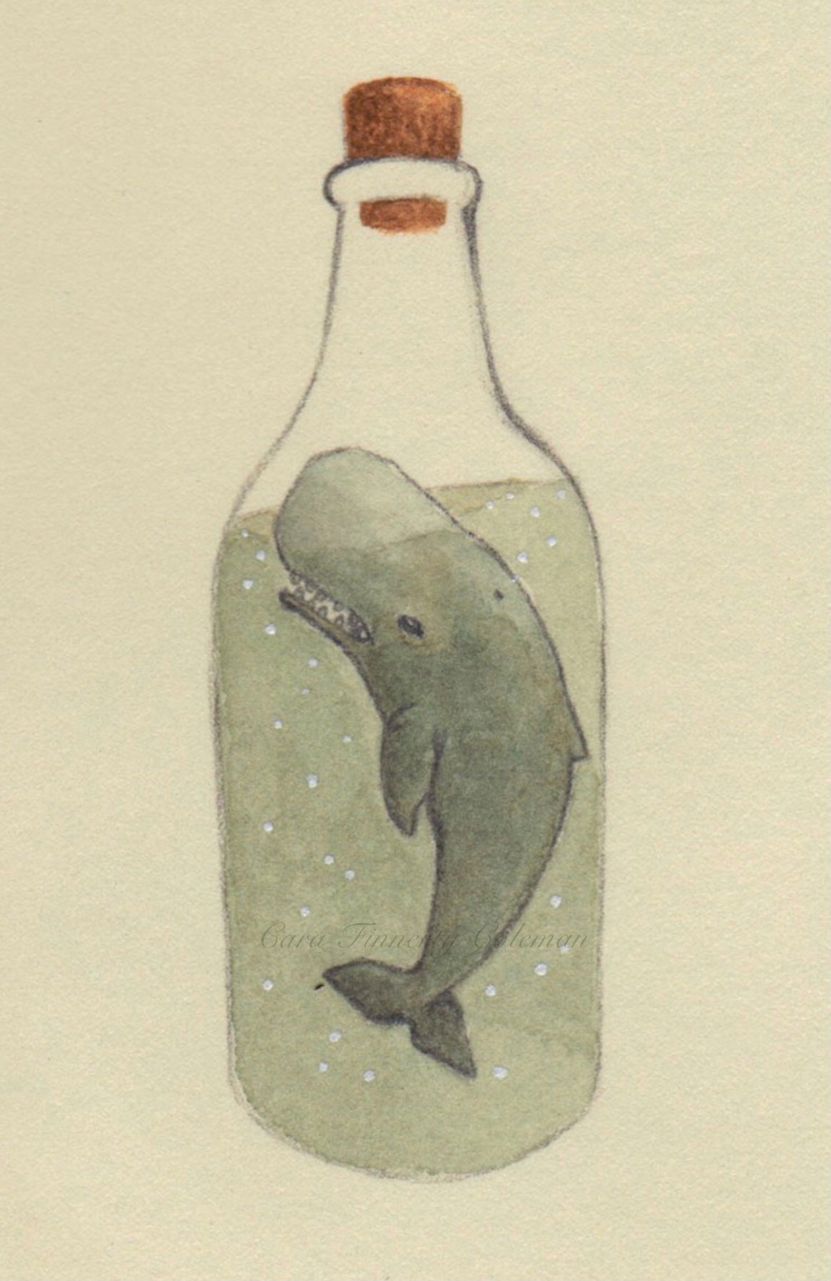 "The Whale" Fine Art Print ©Cara Finnerty Coleman