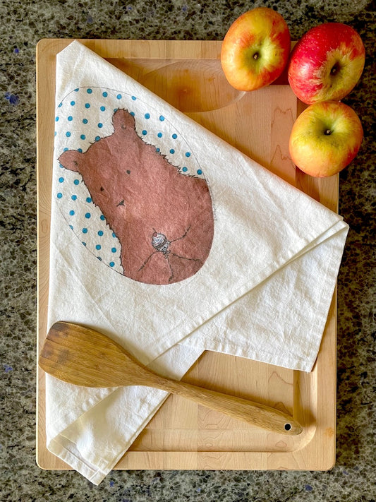 Little Bear "Bake Off" Tea Towel ©Cara Finnerty Coleman