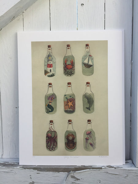Salty Curiosities Giclee Fine Art Print ©Cara Finnerty Coleman