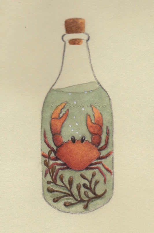 "The Crab" Fine Art Print ©Cara Finnerty Coleman