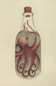 "The Kraken" Fine Art Print ©Cara Finnerty Coleman